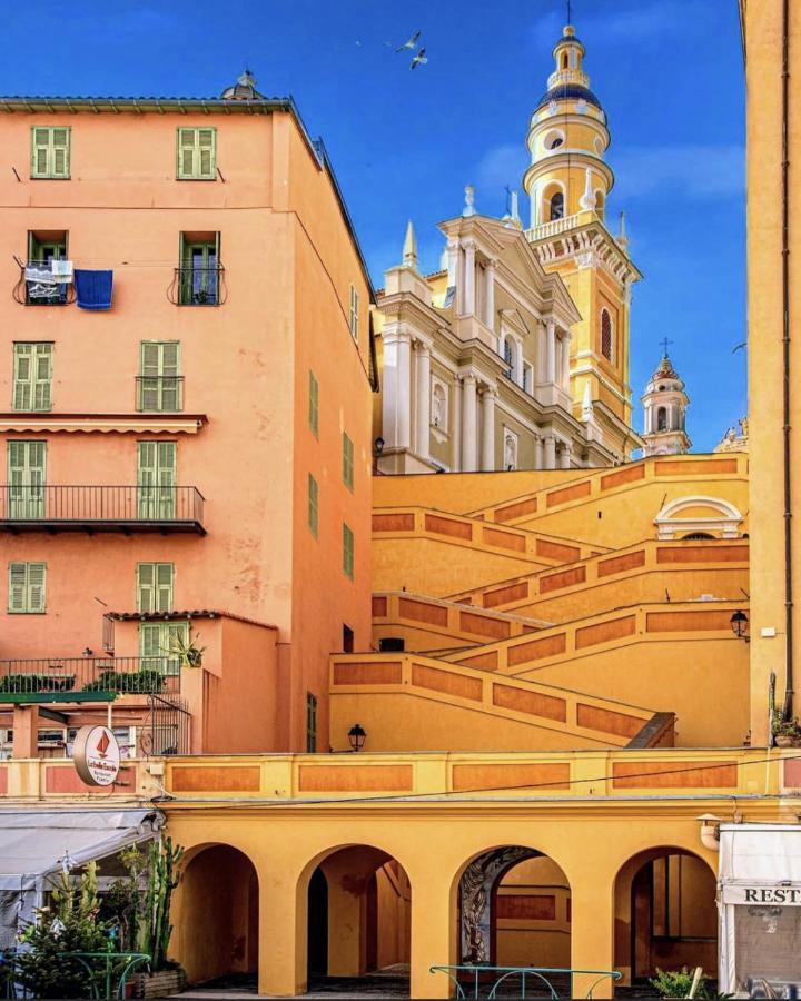 Sablettes Beach-Plage-Vue Mer-Centre Ville Menton Buitenkant foto