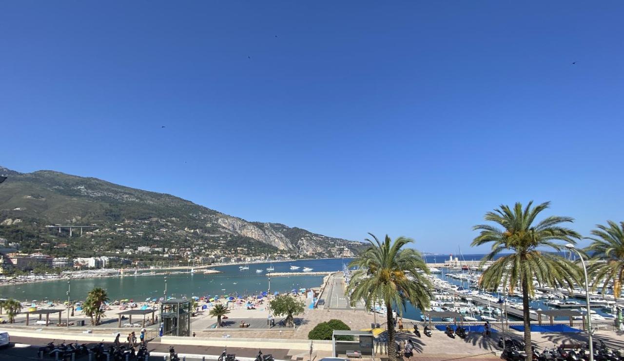 Sablettes Beach-Plage-Vue Mer-Centre Ville Menton Buitenkant foto